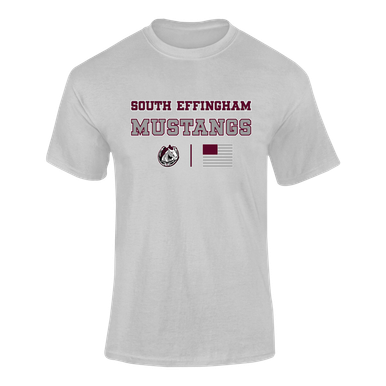 South Effingham Mustangs Spirit Flag Men's Premium SS T-Shirt