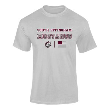 South Effingham Mustangs Spirit Flag Men's SS T-Shirt