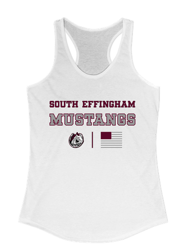 South Effingham Mustangs Spirit Flag Women's Tank Top
