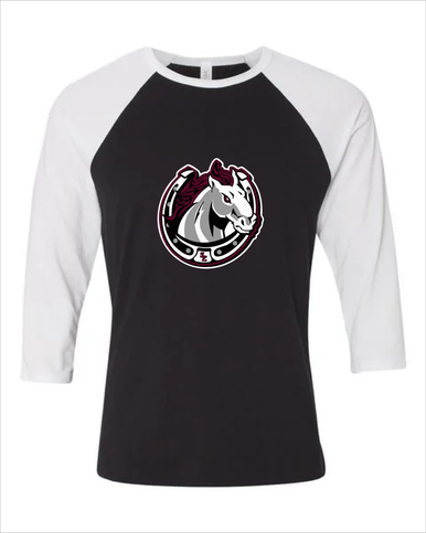 South Effingham Mustangs Mascot #1 Women's Baseball T-Shirt