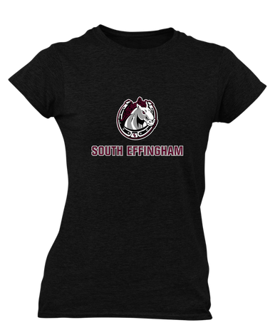 South Effingham Mustangs Mascot #2 Women's Premium SS T-Shirt