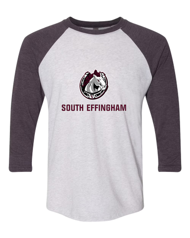 South Effingham Mustangs Mascot #2 Women's Baseball T-Shirt