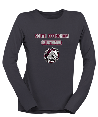 South Effingham Mustangs Mascot #3 Women's LS T-Shirt