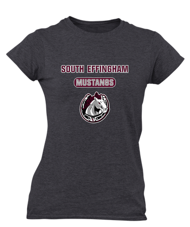 South Effingham Mustangs Mascot #3 Women's Premium SS T-Shirt
