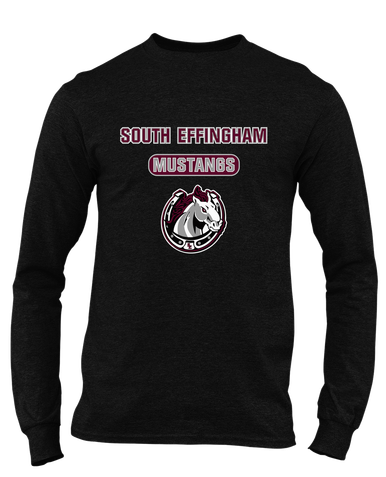 South Effingham Mustangs Mascot #3 Men's LS T-Shirt