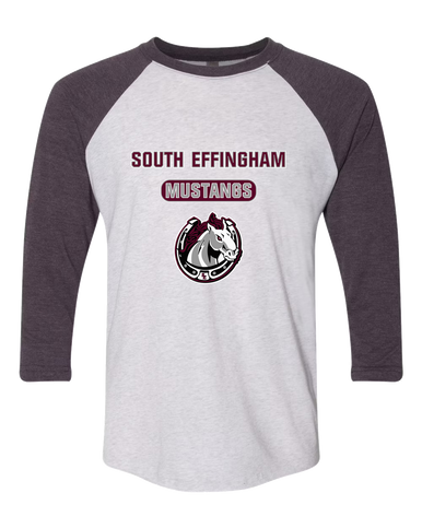 South Effingham Mustangs Mascot #3 Men's Baseball T-Shirt