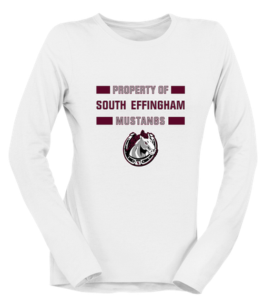 South Effingham Mustangs Property Of Women's Premium LS T-Shirt