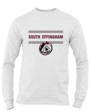South Effingham Mustangs Mascot #4 Men's Premium LS T-Shirt