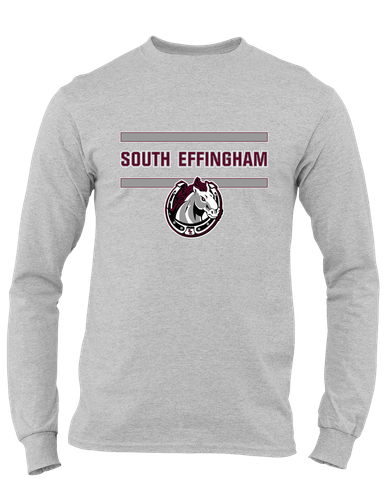 South Effingham Mustangs Mascot #4 Men's LS T-Shirt