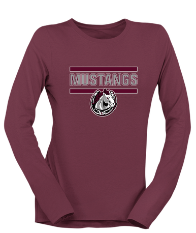 South Effingham Mustangs Mascot #5 Women's LS T-Shirt