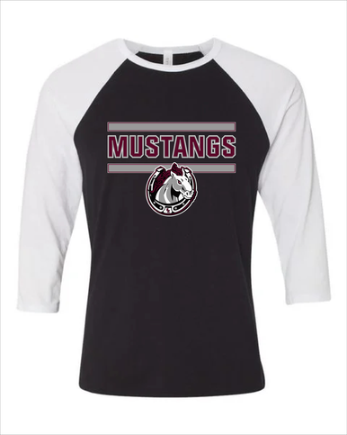 South Effingham Mustangs Mascot #5 Men's Baseball T-Shirt