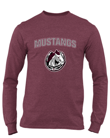 South Effingham Mustangs Mascot #6 Men's LS T-Shirt