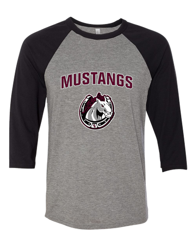 South Effingham Mustangs Mascot #6 Women's Baseball T-Shirt