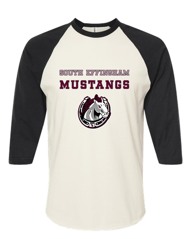 South Effingham Mustangs Spirit Women's Baseball T-Shirt