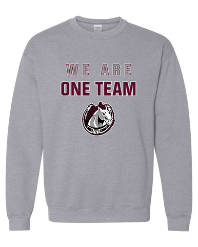 South Effingham Mustangs We Are One Team Men's Sweatshirt
