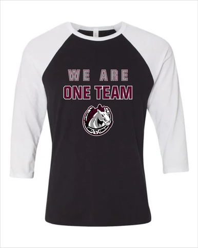 South Effingham Mustangs We Are One Team Men's Baseball T-Shirt