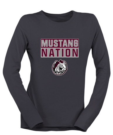 South Effingham Mustangs Nation #1 Women's LS T-Shirt