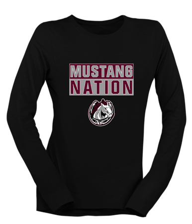 South Effingham Mustangs Nation #1 Women's Premium LS T-Shirt