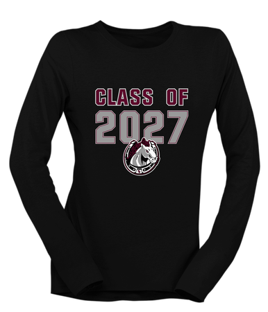 South Effingham Mustangs Class of 2027 Women's Premium LS T-Shirt