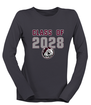 South Effingham Mustangs Class of 2028 Women's Premium LS T-Shirt