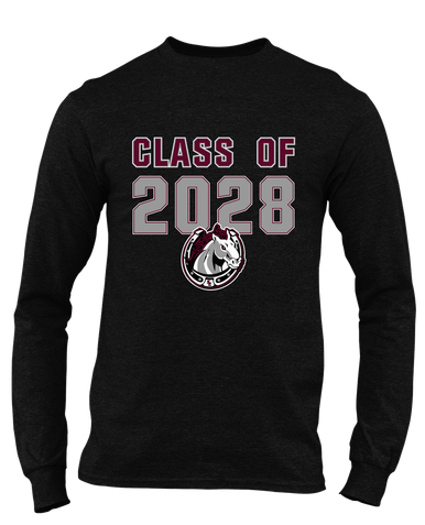 South Effingham Mustangs Class of 2028 Men's LS T-Shirt