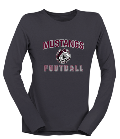 South Effingham Mustangs Football #1 Women's Premium LS T-Shirt