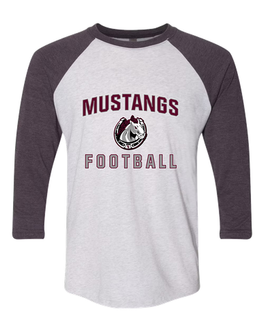 South Effingham Mustangs Football #1 Women's Baseball T-Shirt