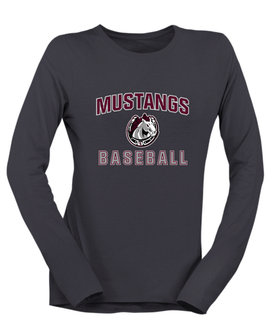 South Effingham Mustangs Baseball #1 Women's LS T-Shirt