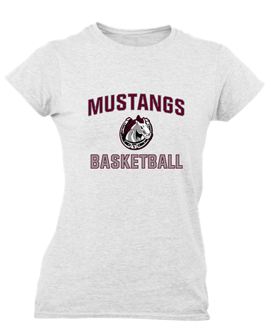 South Effingham Mustangs Basketball #1 Women's SS T-Shirt