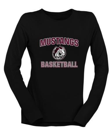 South Effingham Mustangs Basketball #1 Women's Premium LS T-Shirt