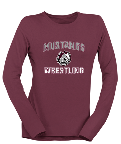 South Effingham Mustangs Wrestling Women's LS T-Shirt