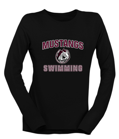 South Effingham Mustangs Swimming Women's LS T-Shirt