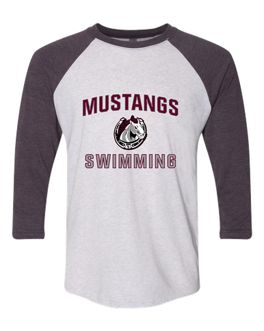 South Effingham Mustangs Swimming Men's Baseball T-Shirt