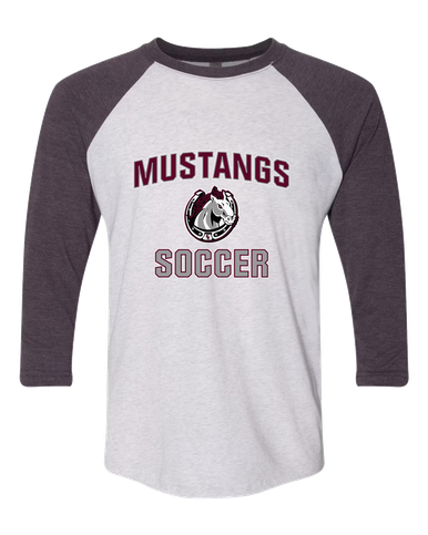 South Effingham Mustangs Soccer #1 Women's Baseball T-Shirt