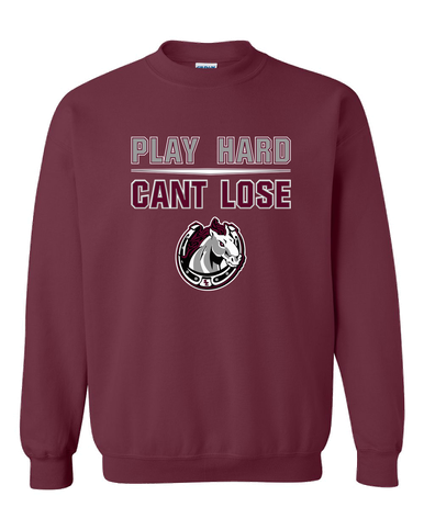 South Effingham Mustangs Play Hard, Can't Lose Men's Sweatshirt