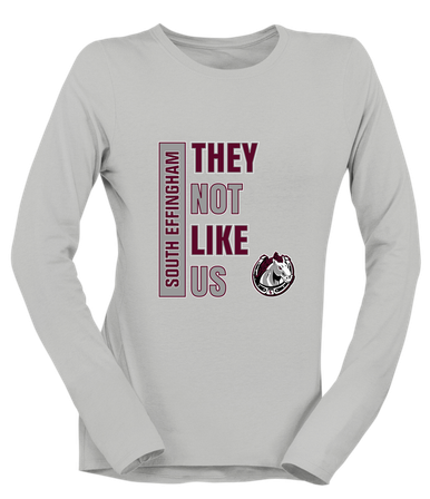 South Effingham Mustangs They Not Like Us #1 Women's Premium LS T-Shirt