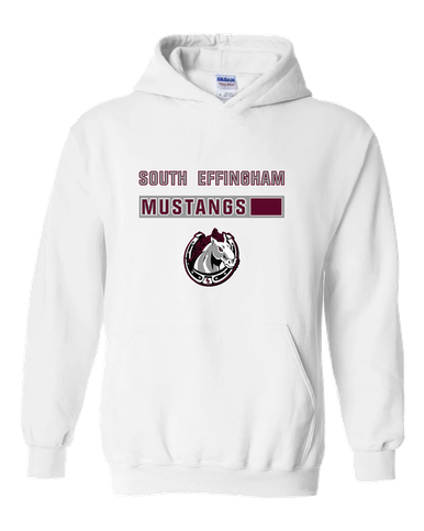 South Effingham Mustangs Mascot #7 Men's Hoodie