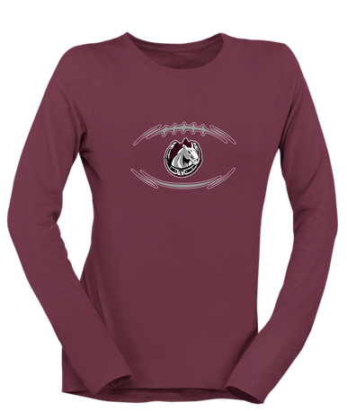 South Effingham Mustangs Football #3 Women's LS T-Shirt
