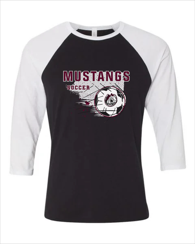 South Effingham Mustangs Soccer #2 Men's Baseball T-Shirt