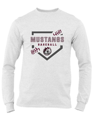 South Effingham Mustangs Baseball #2 Men's LS T-Shirt