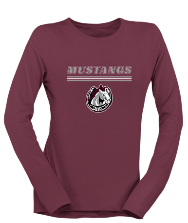South Effingham Mustangs Mascot #8 Women's LS T-Shirt