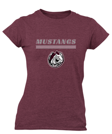 South Effingham Mustangs Mascot #8 Women's SS T-Shirt