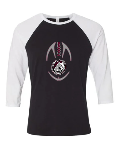 South Effingham Mustangs Football #4 Women's Baseball T-Shirt