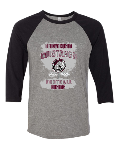South Effingham Mustangs Football #6 Women's Baseball T-Shirt
