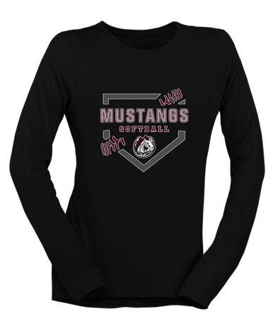 South Effingham Mustangs Softball #2 Women's LS T-Shirt