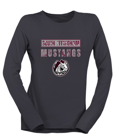 South Effingham Mustangs Mascot #9 Women's LS T-Shirt