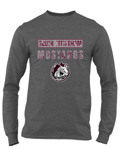 South Effingham Mustangs Mascot #9 Men's LS T-Shirt