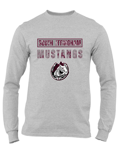 South Effingham Mustangs Mascot #9 Men's Premium LS T-Shirt