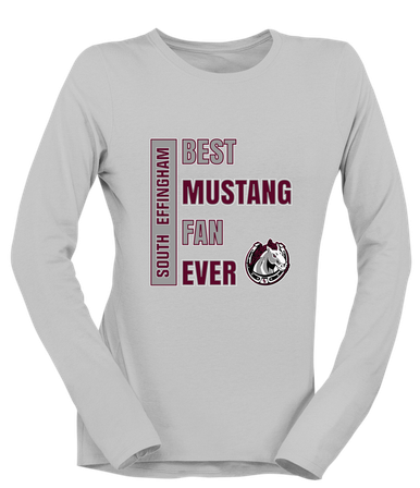 South Effingham Mustangs Best Mustang Fan Women's LS T-Shirt