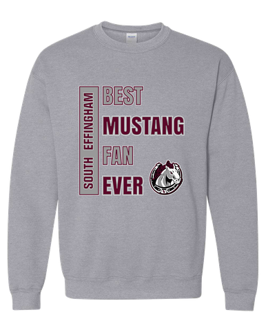 South Effingham Mustangs Best Mustang Fan Men's Sweatshirt